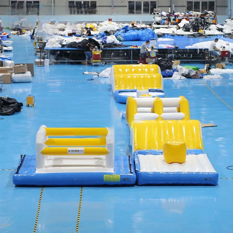 

Inflatable Floating 20m Inflatable Water Park For Pool Party, Pvc Obstacle Course For Swimming Pools/shallow Water