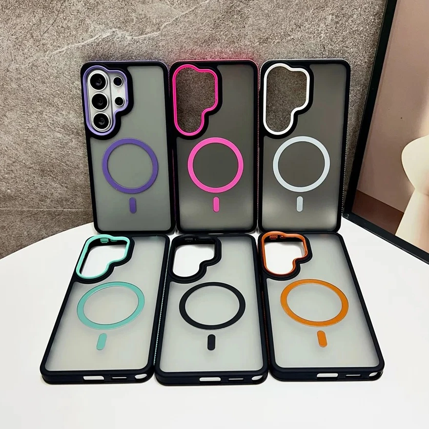 Luxury For Magsafe Magnetic Colorful Phone Case For Samsung Galaxy A57 A37 A07 A56 A36 A26 A16 A06 A55 A35 A54 A25 5G 4G Cover