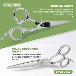 Fnlune 6.0 Professional Hairdressing Scissors Salon Barber Accessories Haircut Machine Thinning Shear Hairdresser'S Scissors