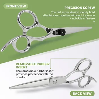 Fnlune 6.0 ciseaux de coiffure professionnels Salon de coiffure accessoires Machine de coupe de cheveux cisaillement amincissant ciseaux de coiffeur