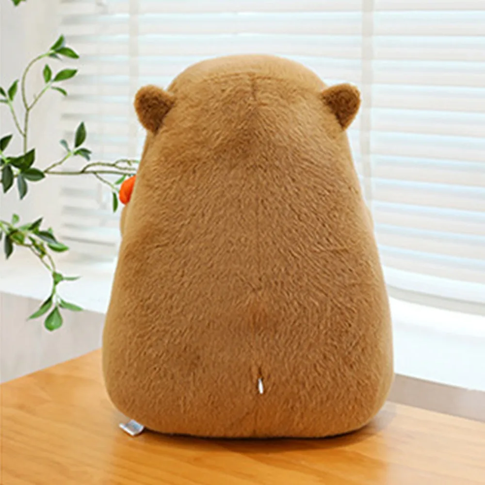 

Lovely Fluffy Flower Capybara Plush Toy Brown Animal Capybara Plush Doll Soft Cute Capybara Stuffed Doll Birthday