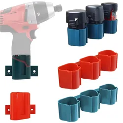 Battery Holder Tool Holder for Makita/Milwaukee/Bosch 10.8V 12V Wall Mounted Battery Tool Storage Bracket Display Rack