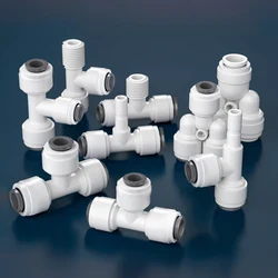 T-Type Tee RO Water Fitting Male Female Thread Quick Connection 1/4 3/8 Hose Pipe Connector Water Filter Reverse Osmosis Parts