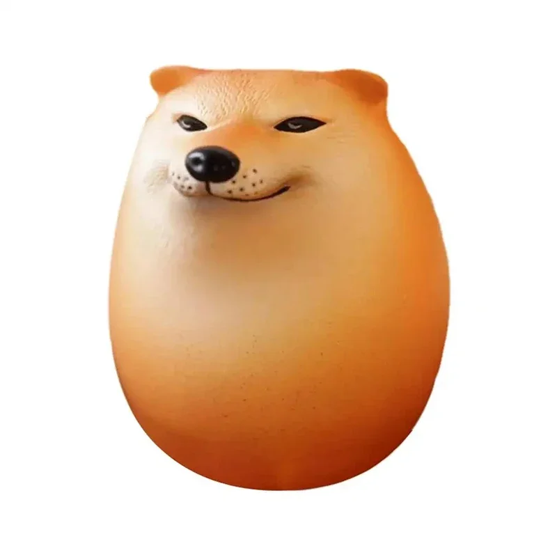 Creative Shiba Inu Dog Egg Figurine Realistic Desk Decor For Home_voghion.com