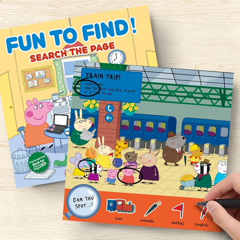 Peppa Pig Interaktives Frühes Lernaktivitätsbuch, geeignet für Kinder ab 3 Jahren - 40-seitiges Vorschul-Arbeitsbuch, mit Funktionen – Detail 4