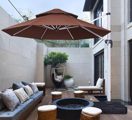 2.5*2.5m/3*3m/Dia 3m Parasol Outdoor Big Garden Sun Aluminum Hotel Pool Windproof Patio Roman Cantilever Umbrella