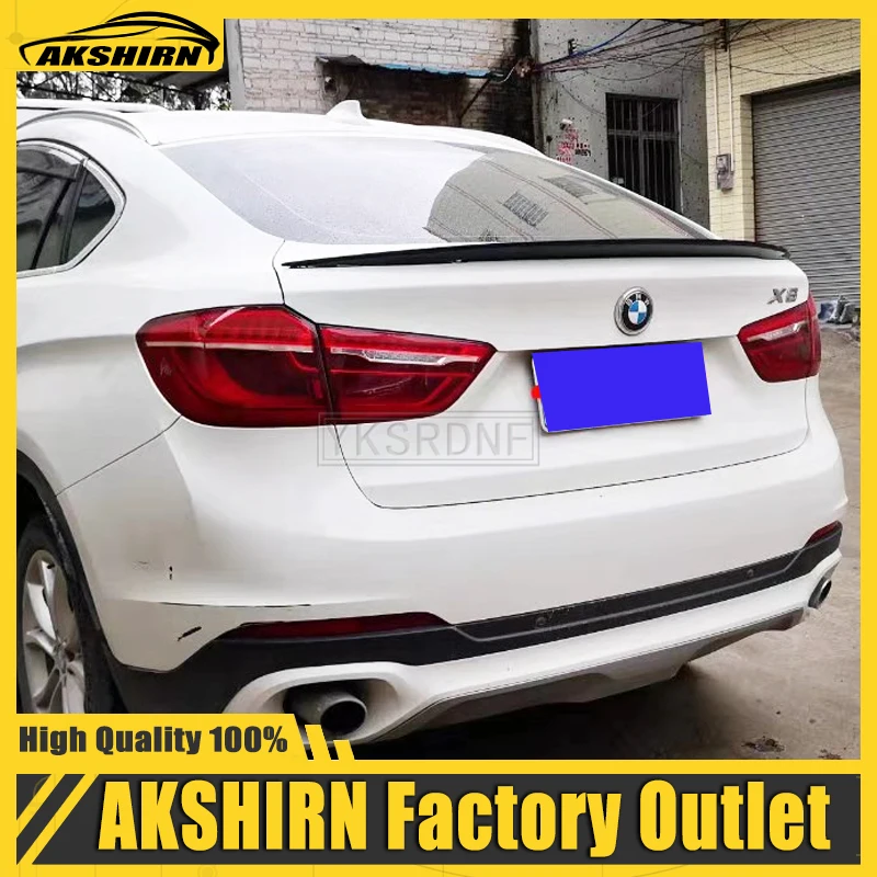 Auto Styling ABS X6 F16 2015-2019 Heckspoiler Stamm Flügel für BMW X6 F16 M-Performance Stil