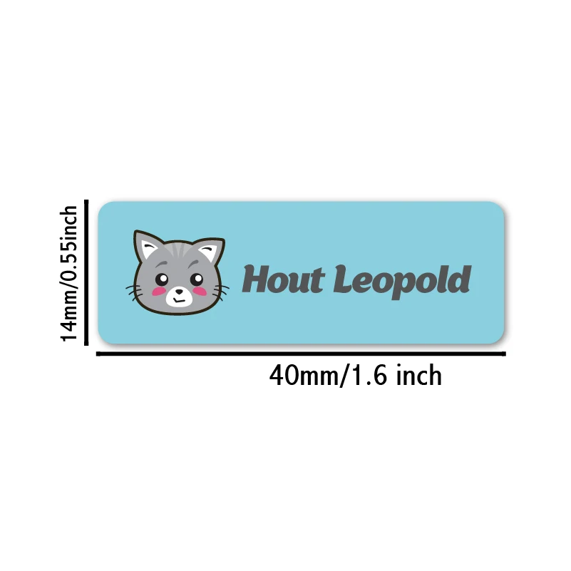 Free Shipping Customize Name Stickers 14x40mm 100 Pieces Pack Personalized School Tags Waterproof Vinyl Labels For Children Kids