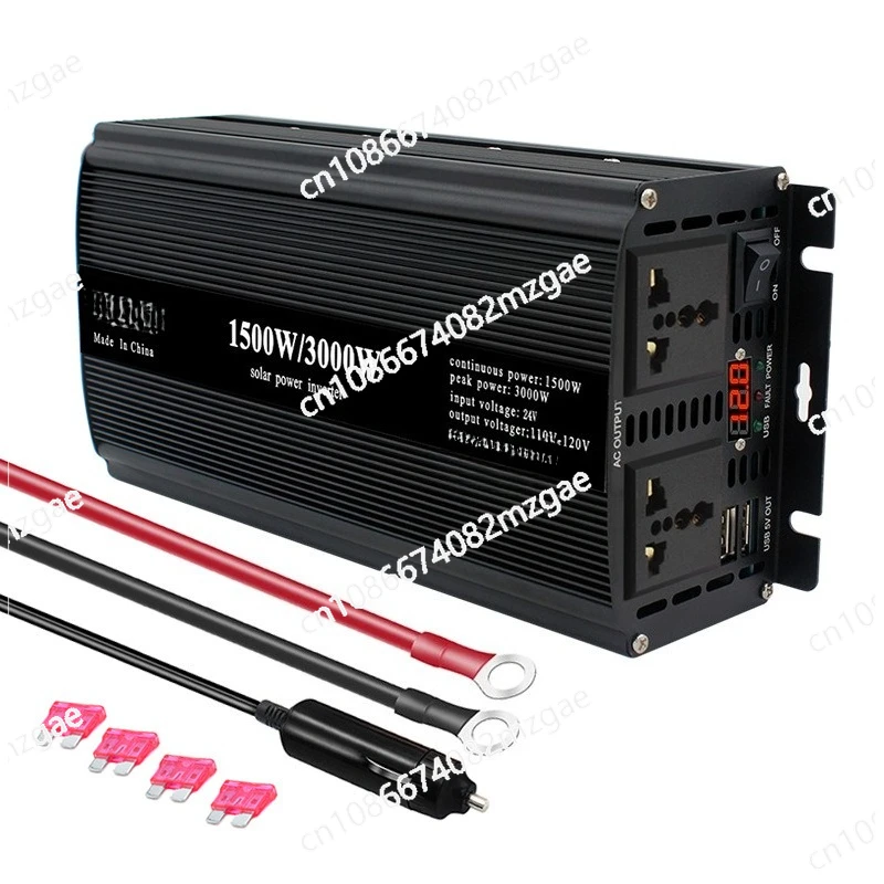 1500W/3000W Power Converter 12V to 110V-240V with External Fuse Protection Inverter System