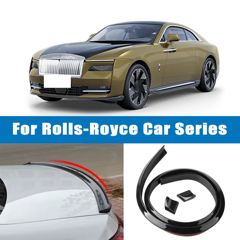 

1.5M Car-Styling 5D Carbon Fiber Spoilers Styling DIY Refit Spoiler For Rolls-Royce Phantom Ghost Cullinan Wraith Dawn