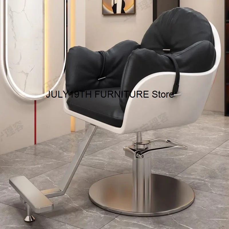 Lifter Comfortable Barber Chair Adults Backrest Esthetician Luxury Barber Chair Swivel Adjustable Cadeira Salon Furniture