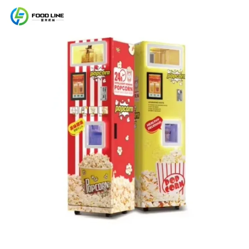 Customized Hot Selling Salty Sweet Popcorn Vending Machine Multiple Payment Methods