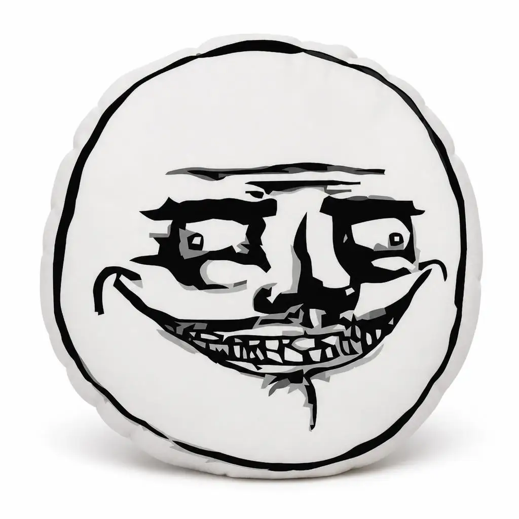Rage Guy Troll face meme Plush Pillow Cushion Irregular Stuffed Throw Pillow Home Decor Gift Sofa Bed Couch