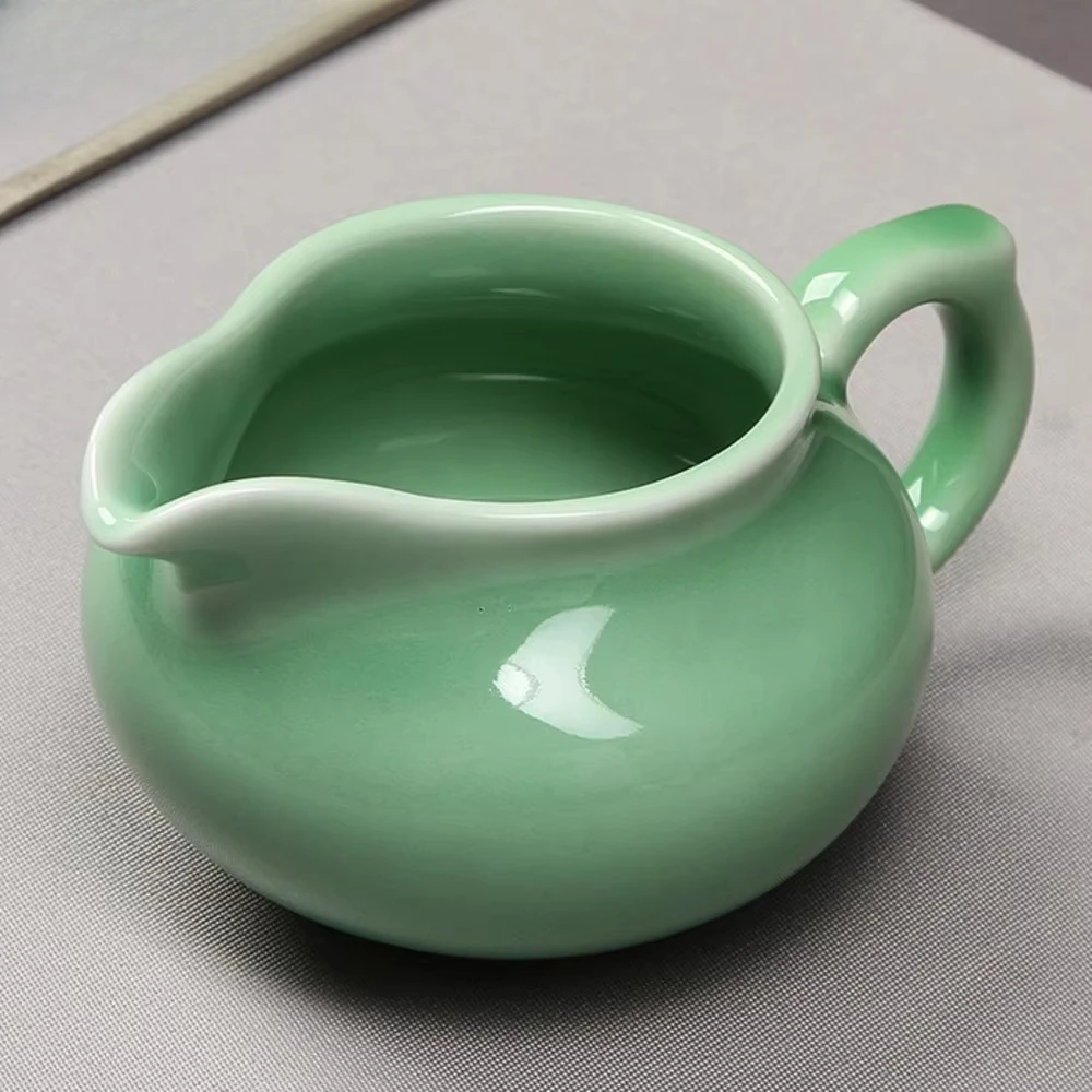 220ml Longquan Celadon Plum Green Tea Pitcher Antique Divide Tea Cha Hai Justice Cup Oolong Tea Kungfu Teaware Craft Accessories
