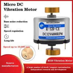 RC-520 Super Vibration Motor Micro Adjustable Speed DC Vibrator Motor 6V 12V 24V Small Massager High Power