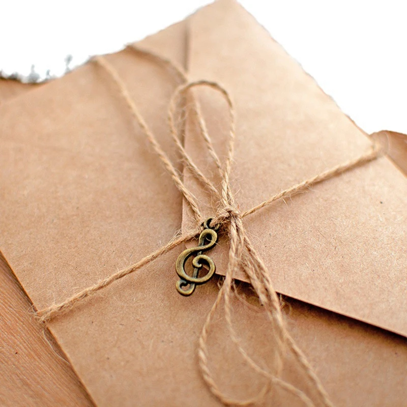 Papier kraft vintage pour écrire des lettres, style européen, papeterie, 12 pièces