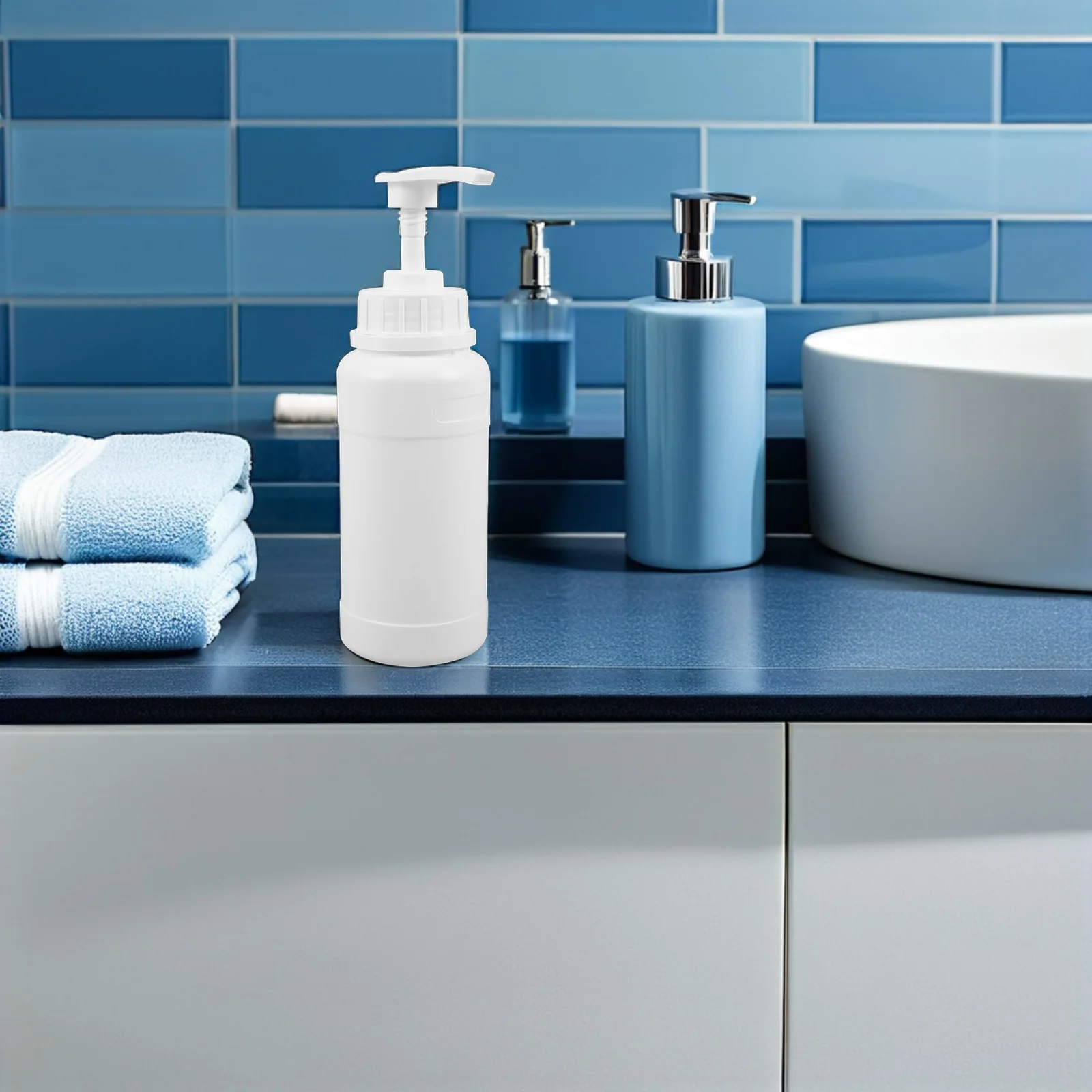 

6Pcs 300Ml Lotion Pump Dispenser Reusable Hydraulic Pump Bottle for Liquid Soap Shampoo Conditioner Moisturizer Minimalist Style