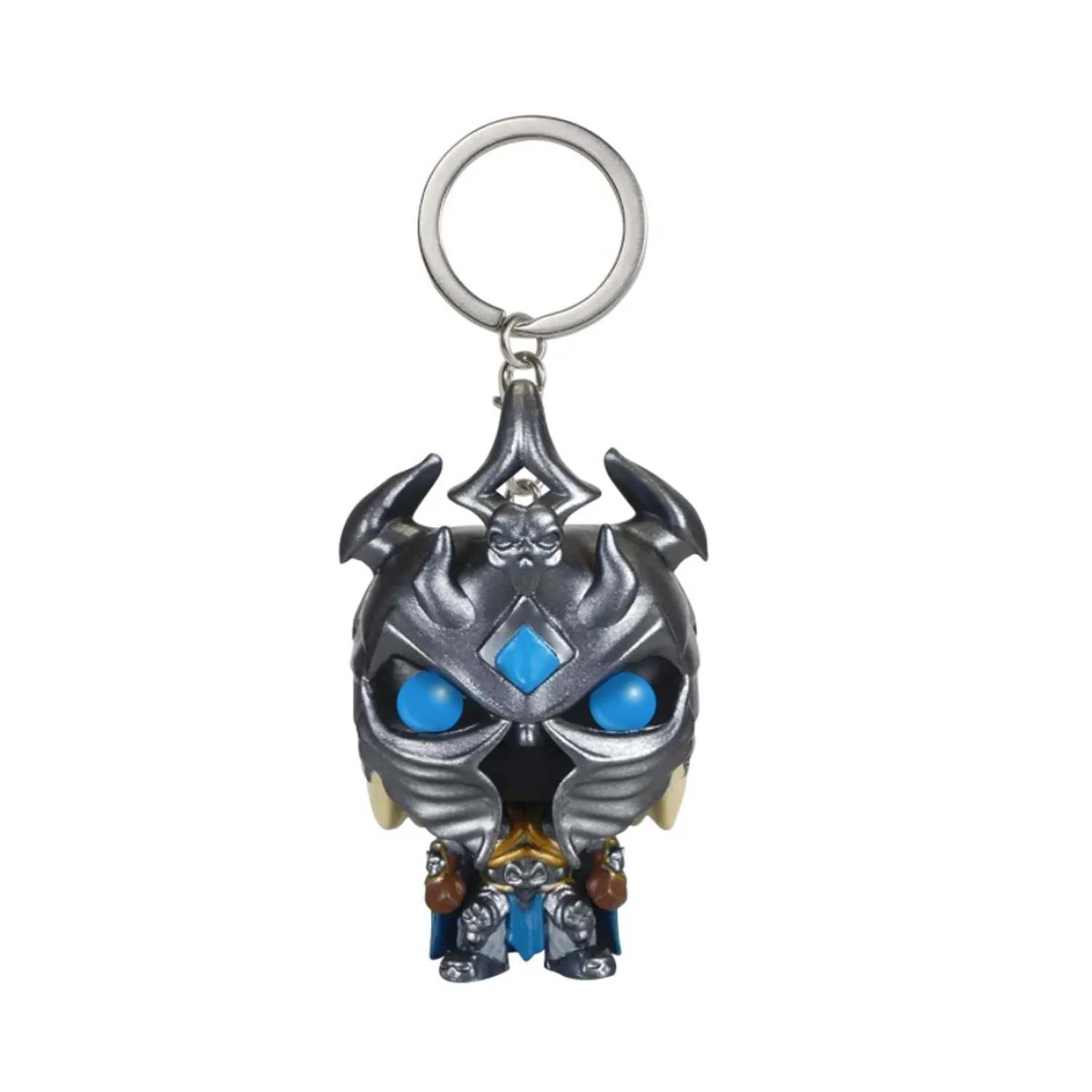 WOW Arthas Taschen-Schlüsselanhänger Vinyl-Figur Schlüsselring Sammlerstück Modell Spielzeug Schlüsselkette Niedliche Puppe Geschenk