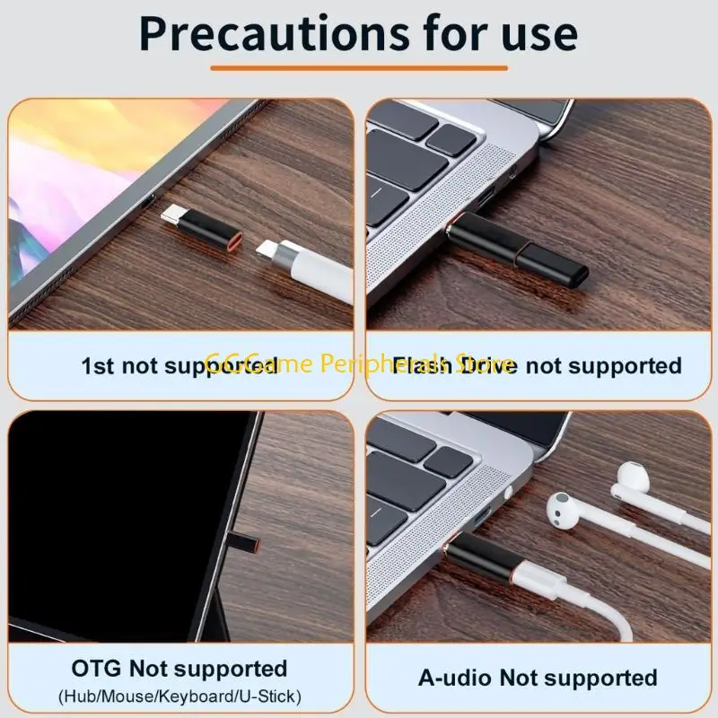 

U55B Light Type C Converter Premium Metal Design Compactly Car Use Stable Charging