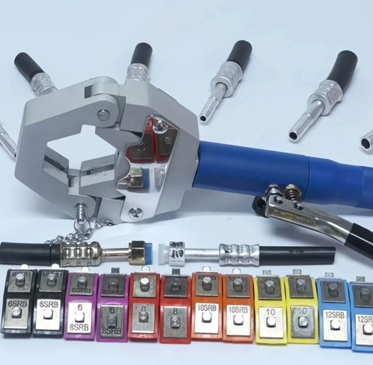 

A/C Hose Crimper Kit AC Hose Crimping Tool Handheld Crimping Machine Air Conditioning Hose