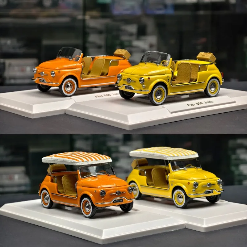 

Модель автомобиля Fiat 500 Convertible 1965 года, масштаб 1:18, литая под давлением, NOREV