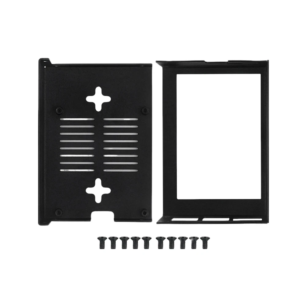 Raspberry Pi 5 Metal Case 3.5Inch Touch Screen Protective Shell Support Install Cooling Fan Heat Sink for Raspberry Pi 5