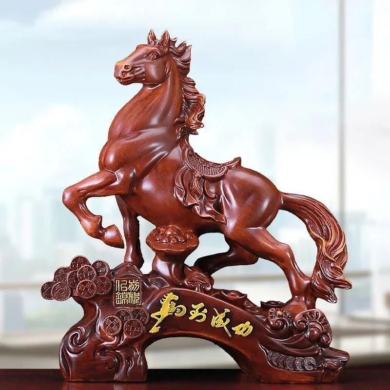 

Office Horse Ornaments Zodiac Horse Fortune Living Room Wine Cooler Entryway Tea Table Decor Horse To Success Gifts Sculpture