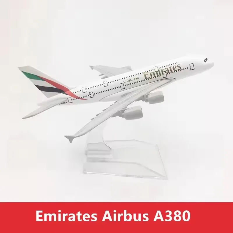 Discover the Perfect 16cm Diecast Airplane Model: Emirates A380 & More for Collectors and Enthusiasts 16cm Model Diecast Alloy Airplane Aircraft Emirates Airways A380/B777 Plane ATR-72 Malaysia Airways Firefly Propeller With Stand