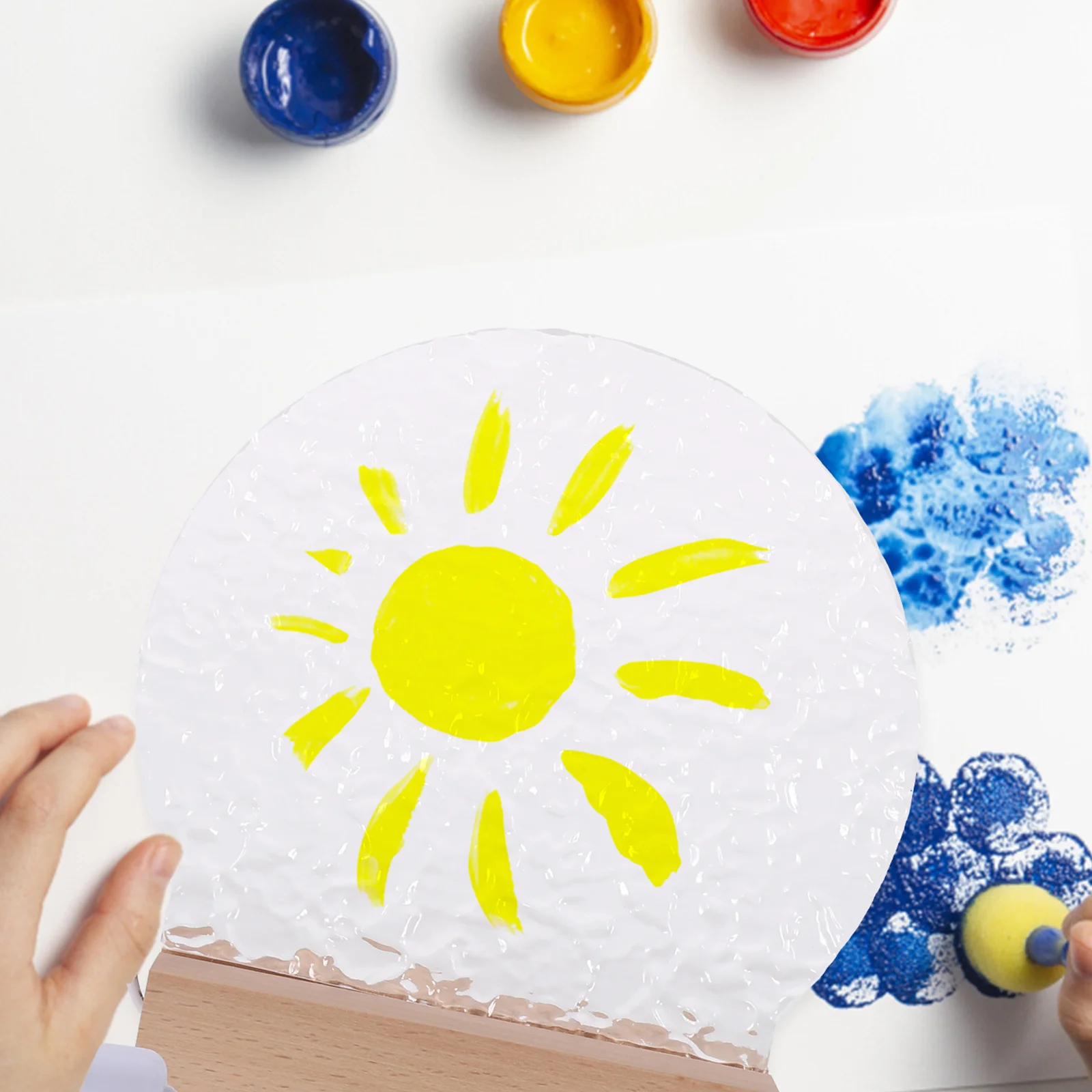 

Birthday Ornament Gift DIY Scene Decor Portable Lamp Luminous Bedside Handmade Night Acrylic Tabletop