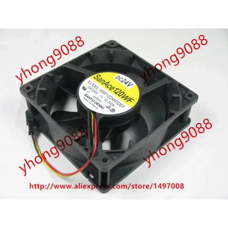 Sanyo Denki 9WF1224H1D01 DC 24V 0.32A 120x120x38mm Server Cooling Fan