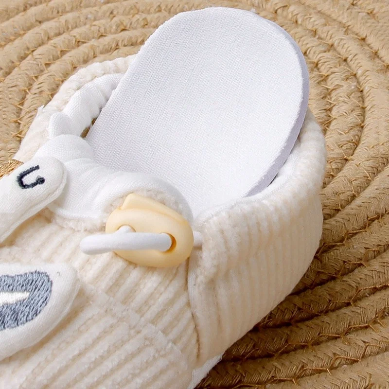 الوليد حذاء طفل للفتيات الفتيان ربيع الخريف الدافئة الكرتون موضة الأولى مشوا المضادة للانزلاق لينة وحيد الرضع حذاء طفل صغير 0-1Y