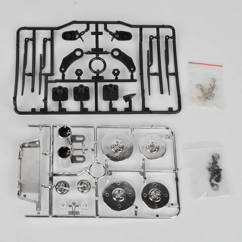 New RC Brake Disc Mirror Exhaust Wipers Kit Fit for 1/10 Drift Car Tamiya MST YOKOMO HPI Upgrades Parts