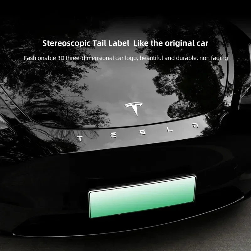 

Car Logo Sticker Trunk Label Decals Decoration Accessories For Tesla Model 3 Model S X Y Cybertruck Roadster SpaceX