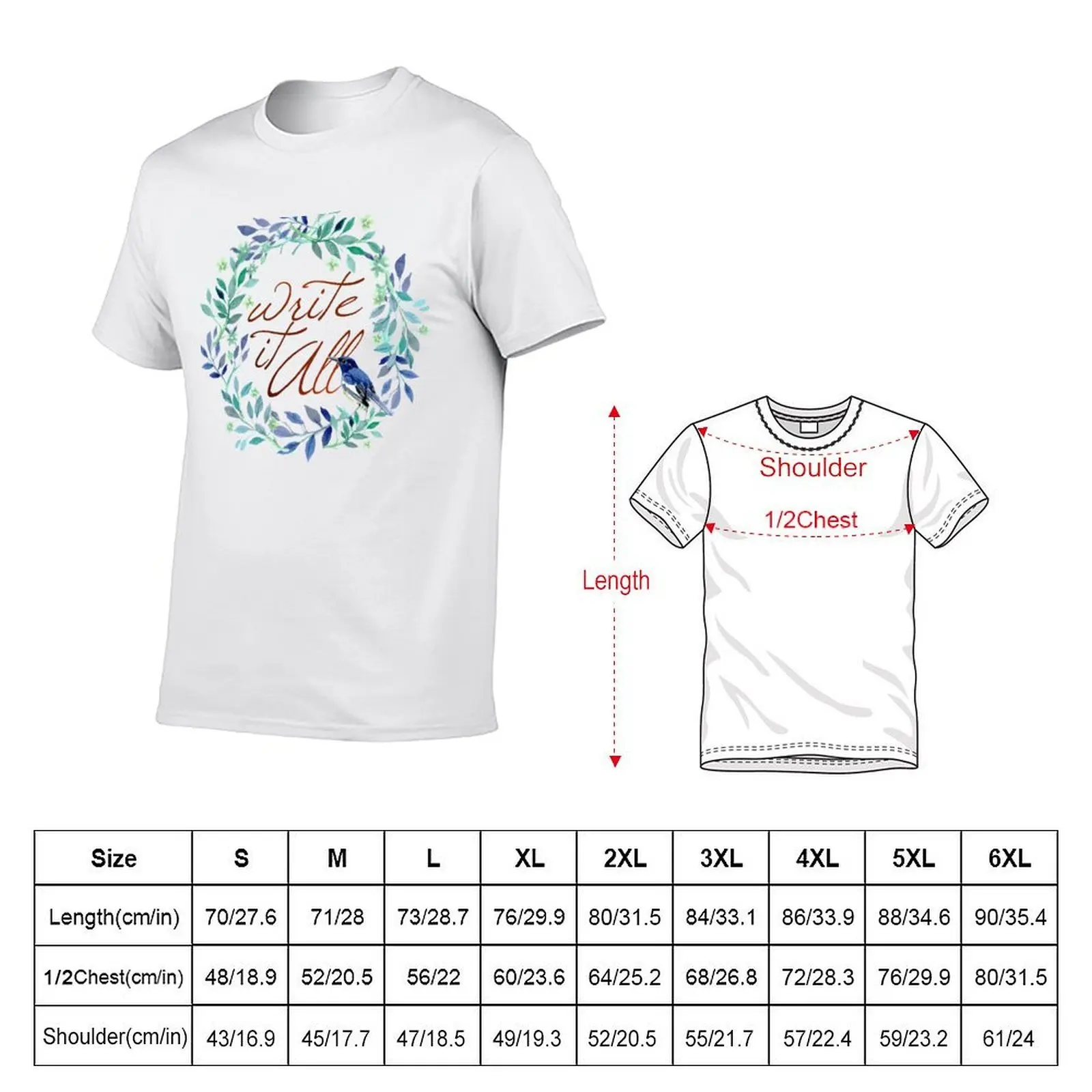 Write It All! T-Shirt boys animal print Funny t-shirts t shirts men