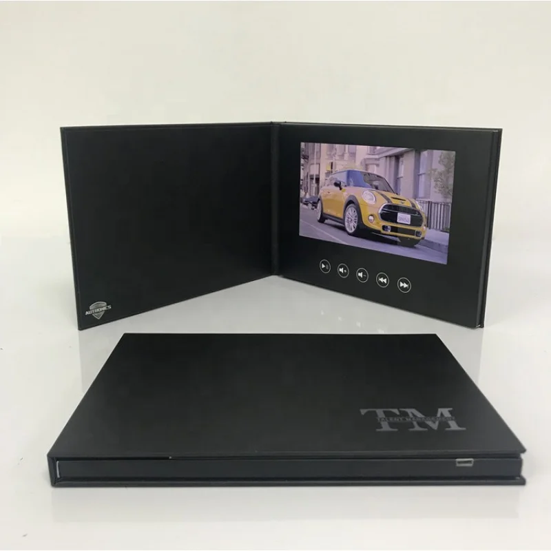 custom.Custom Promotional Digital a5 inch Hardcover lcd Video Book Brochure For Advertising