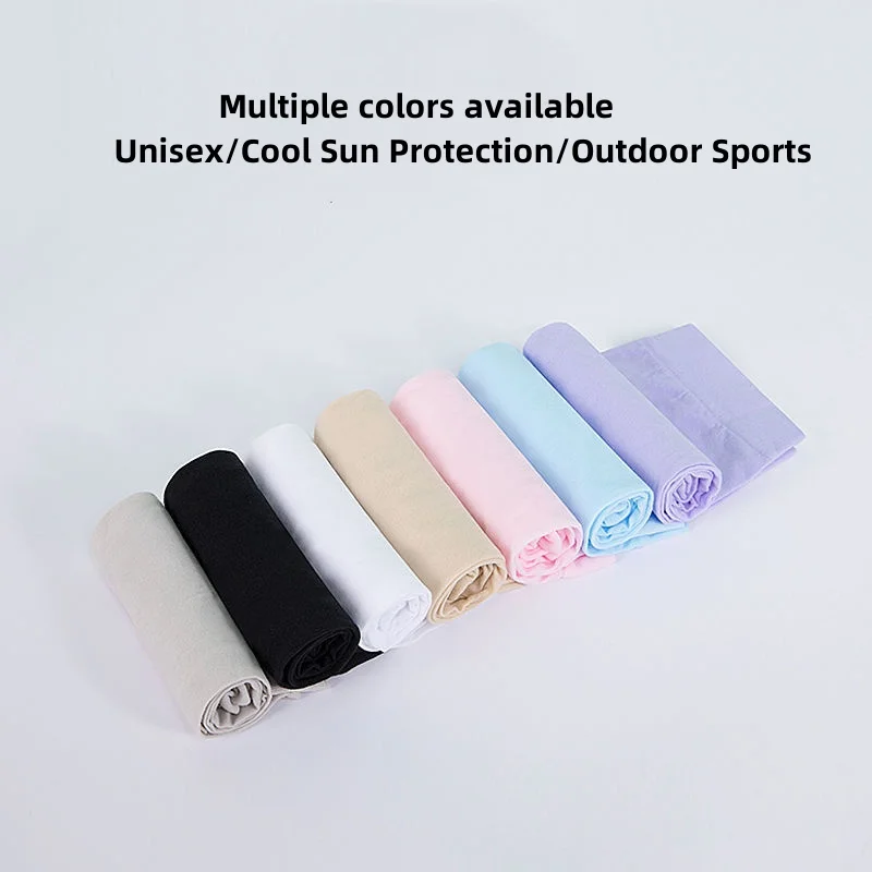 Mangas de brazo de ciclismo para hombre y mujer, calentadores de brazo de tela de hielo, protector solar Anti-UV, manga de ciclismo para correr,