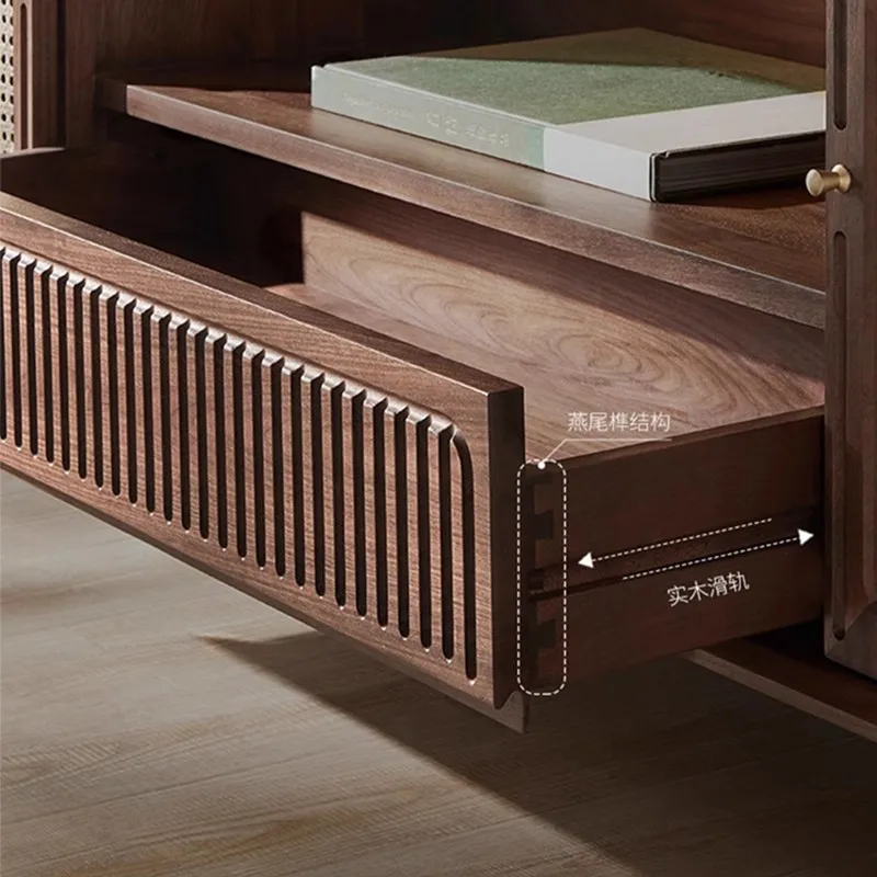 Mueble de TV nórdico personalizable para sala de estar, mueble lateral de lujo, ligero y moderno, mueble de almacenamiento