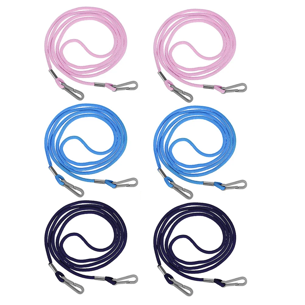 6 قطع من أشرطة قفاز التزلج، مشابك قفاز ناعمة، حبل للرقبة، قفاز رياضي شتوي خارجي، حزام قفاز #6