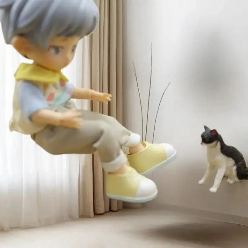 Plastikowe miniaturowe stołki, zestaw 5 sztuk; Akcesoria do domku dla lalek; Meble modelarskie w skali 1/12; Zabawka do zabawy w udawanie