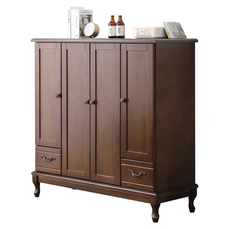 cassettiera in legno massello semplice e moderna camera da letto armadio sospeso piccolo appartamento portaoggetti cassettiera portaoggetti