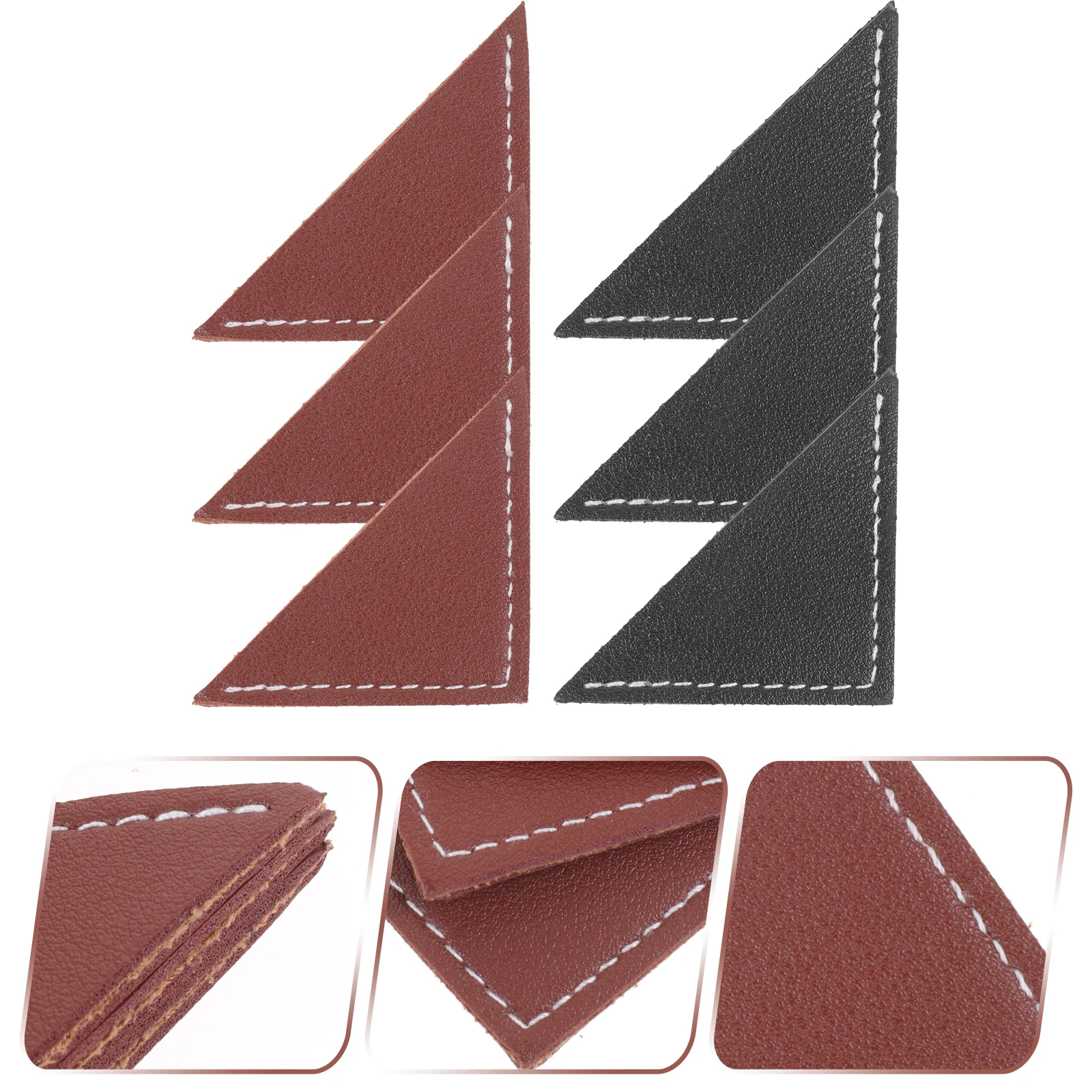 

6pcs Vintage Triangle Bookmarks Delicate Corner Book Page Holders For Books Notebooks Scrapbooks Lightweight Reusable