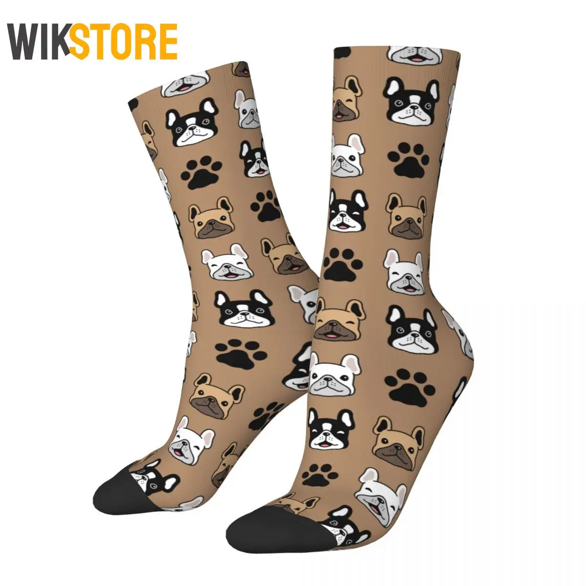 

New Men's Socks Hip Hop French Bulldog Dog Sock Animal Sport Women Socks Spring Summer Autumn Winter Breathable Cute Sock