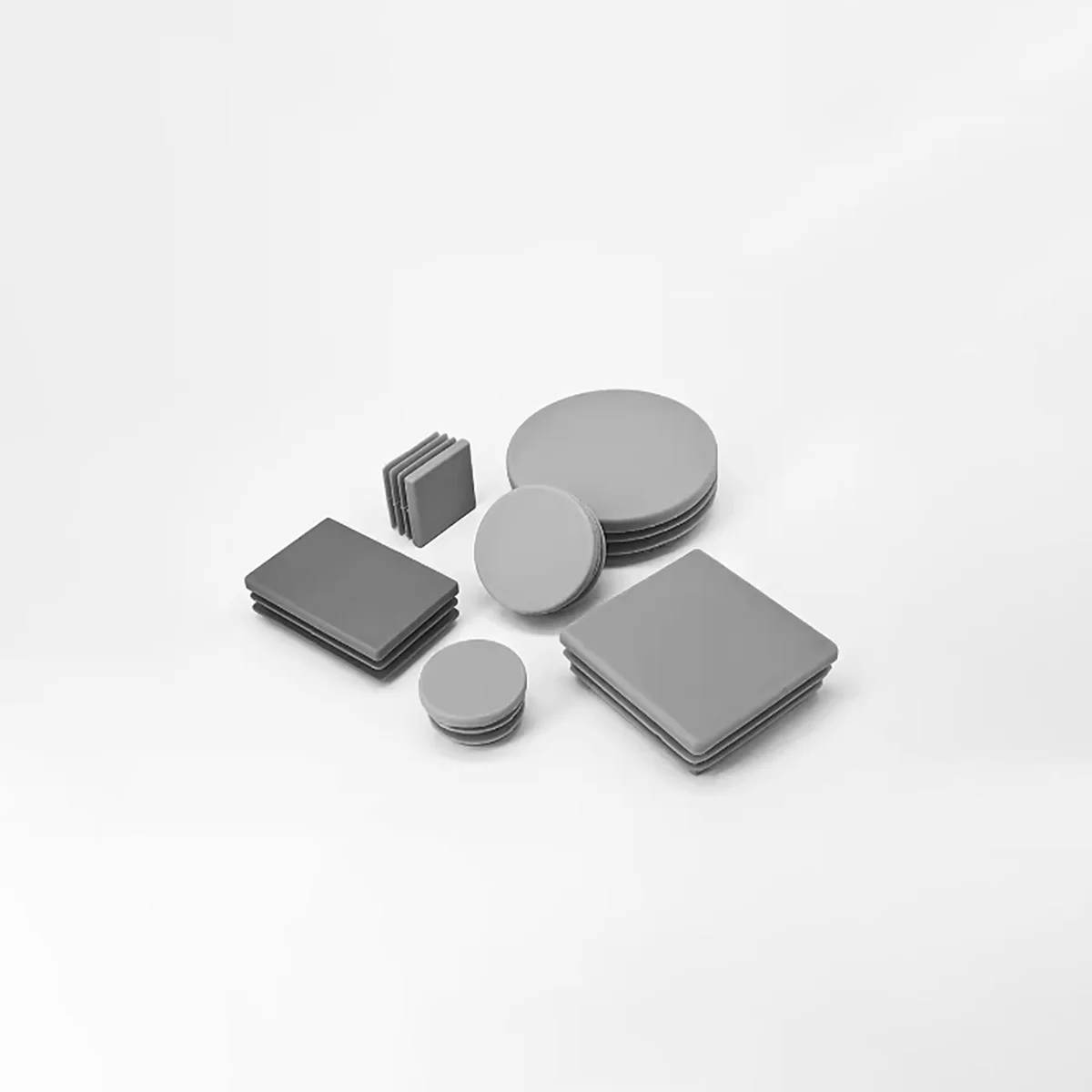 Gray Inner Pipe Plug Foot Pad / Steel Pipe Jacket Plug Head / Table And Chair Foot Cover Furniture Accessories image 3