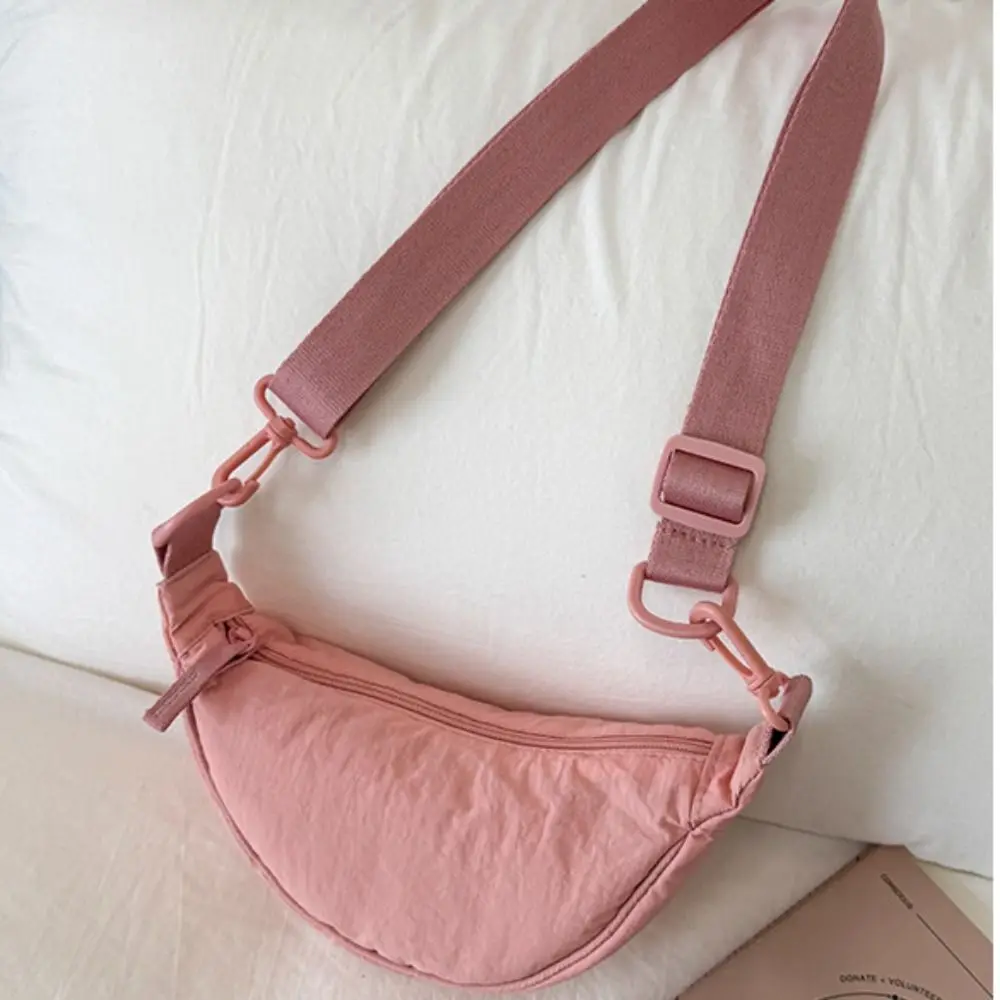 

Повседневная нейлоновая сумка через плечо в корейском стиле, легкая однотонная мини-сумка для пельменей, сумка из ткани Оксфорд, сумка на плечо для девочек