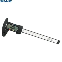 Shahe Digital Vernier Calipers 150 mm 6 Inch LCD Electronic Carbon Fiber Gauge Composite Vernier Calipers Micrometer