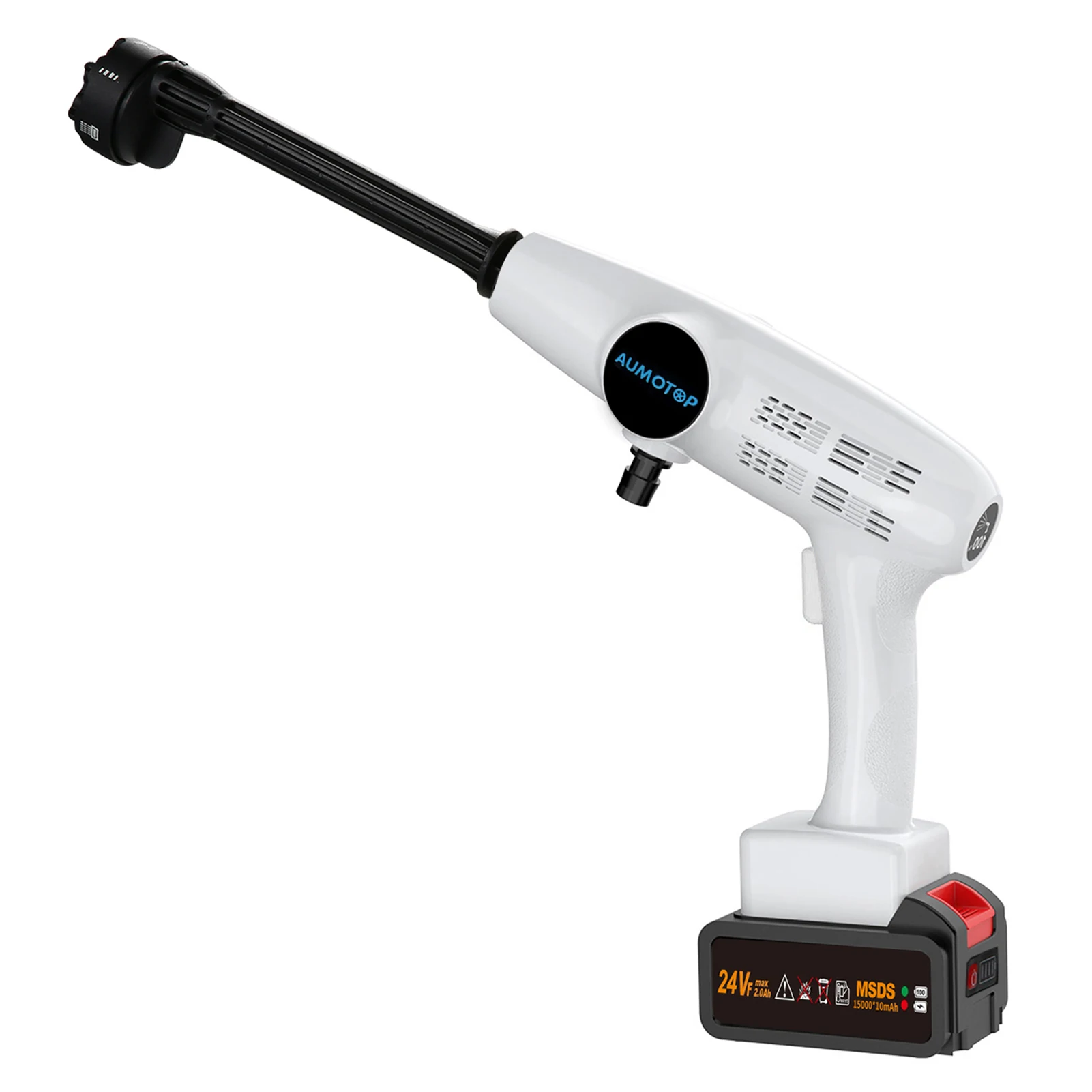 

Cordless Power Washer High Pressure Washer Machine with Rechargeable Battery 6 in1 Nozzles for Car Fence Floor Cleaning Watering