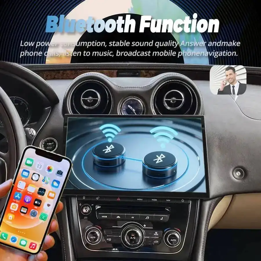 For Jaguar XJ 2010-2019 Android 15 Touch Screen Car Radio Multimedia Video Player Carplay Auto Stereo GPS Navigation Head Unit