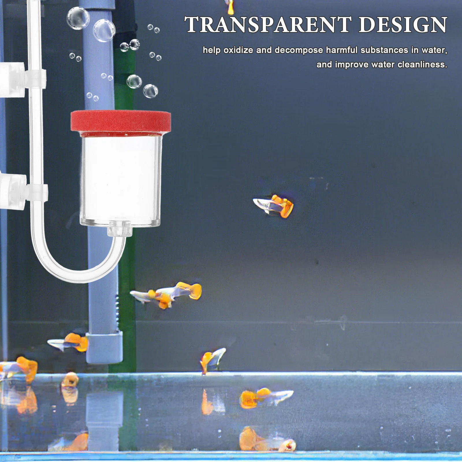 حوض السمك فقاعة الهواء المهنية شفافة الأكسجين الناشر خزان الأسماك ملحق ارتداء مقاومة الهواء حجر حوض السمك المستقر #2