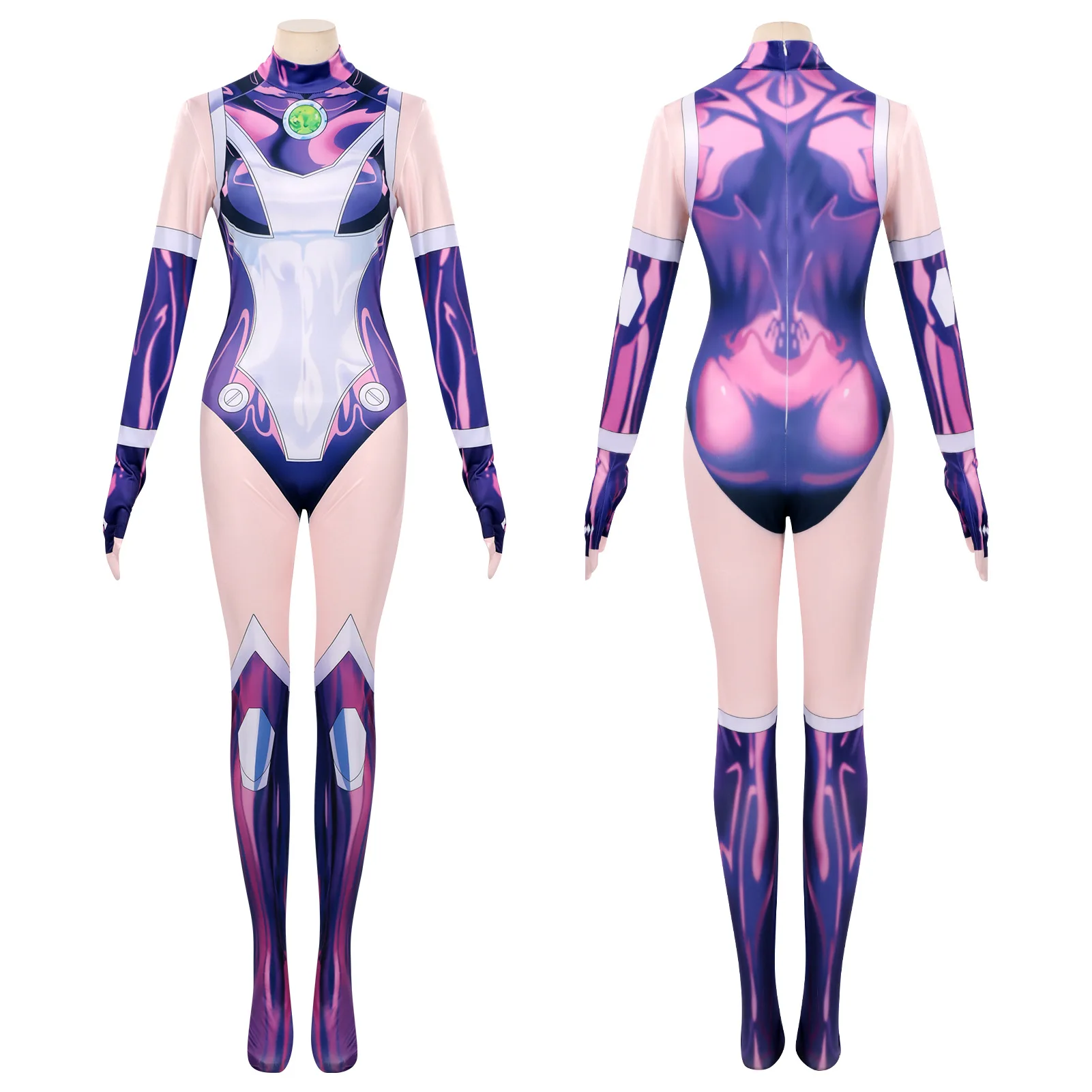 anime-teen-titans-starfire-combinaison-cosplay-costume-super-heros-body-koriand'r-cosplay-halloween-costume-accessoires-zentai-catsuit
