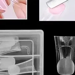 120 pz/scatola stampi per unghie a forma di becco d'anatra doppia forma copertura completa costruzione rapida stampo in gel acrilico punte per unghie finte estensione forme superiori